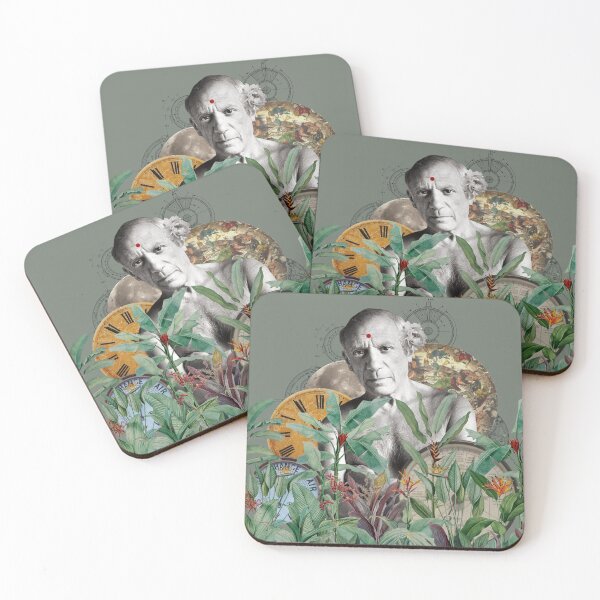 Item preview, Famous Artist with Plants, Clock, Vintage Plate, Moon designed and sold by KALEIDOSCOPE UK.