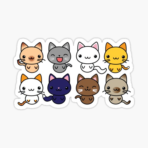 Cute Kitty Cats Sticker