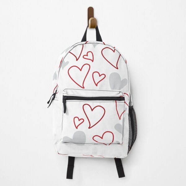 Item preview, grey and red heart designed and sold by CREATINERY.