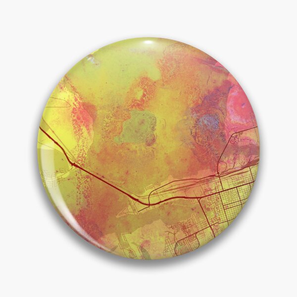 Item preview, Galveston Texas Street Map Art Watercolor Yellow Day designed and sold by IvonDesign.