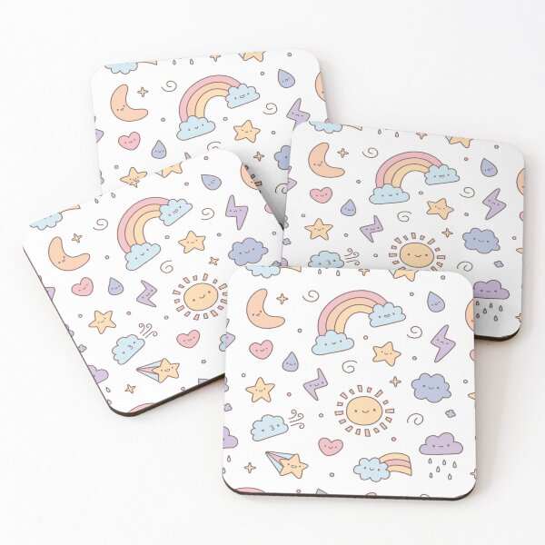 Item preview, Cute Pastel Weather Doodles designed and sold by rustydoodle.