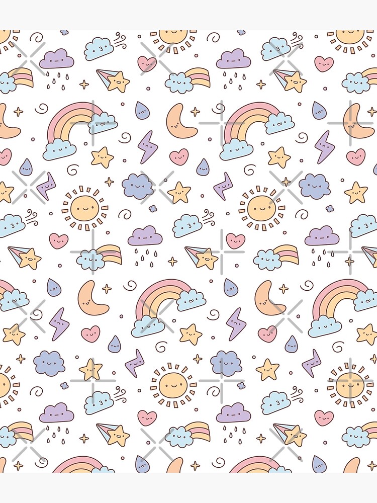 Cute Pastel Weather Doodles by rustydoodle