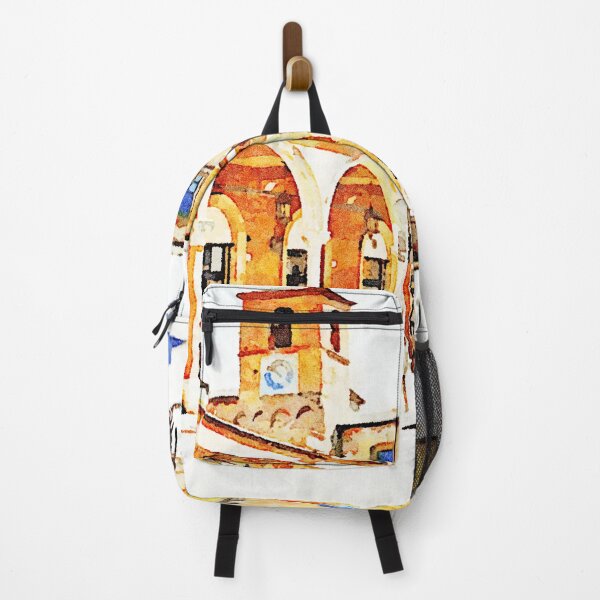Item preview, Teramo: arcade church and man on a bicycle designed and sold by Giuseppe Cocco.