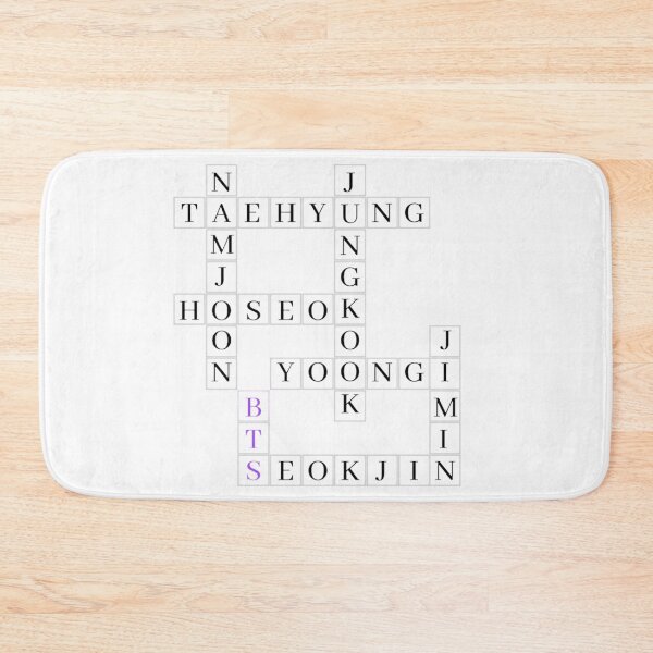 Item preview, BTS Crossword Puzzle (Purple) designed and sold by More-Than-Kin.