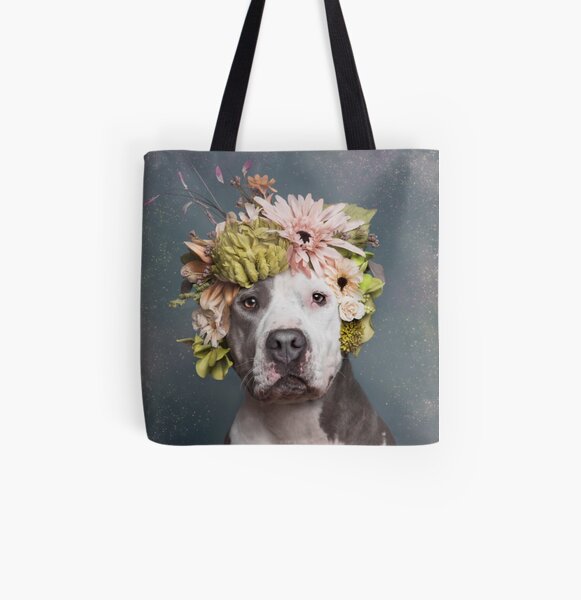 Flower Power, Pickles All Over Print Tote Bag