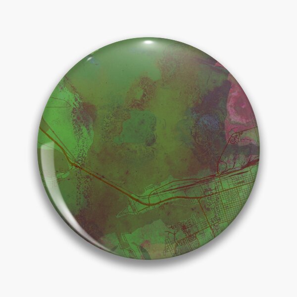 Item preview,  Galveston Texas Street Map Art Watercolor Green Planet designed and sold by IvonDesign.