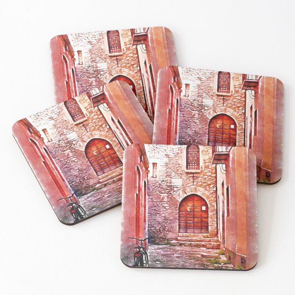Item preview, Teramo: alley with church designed and sold by Giuseppe Cocco.