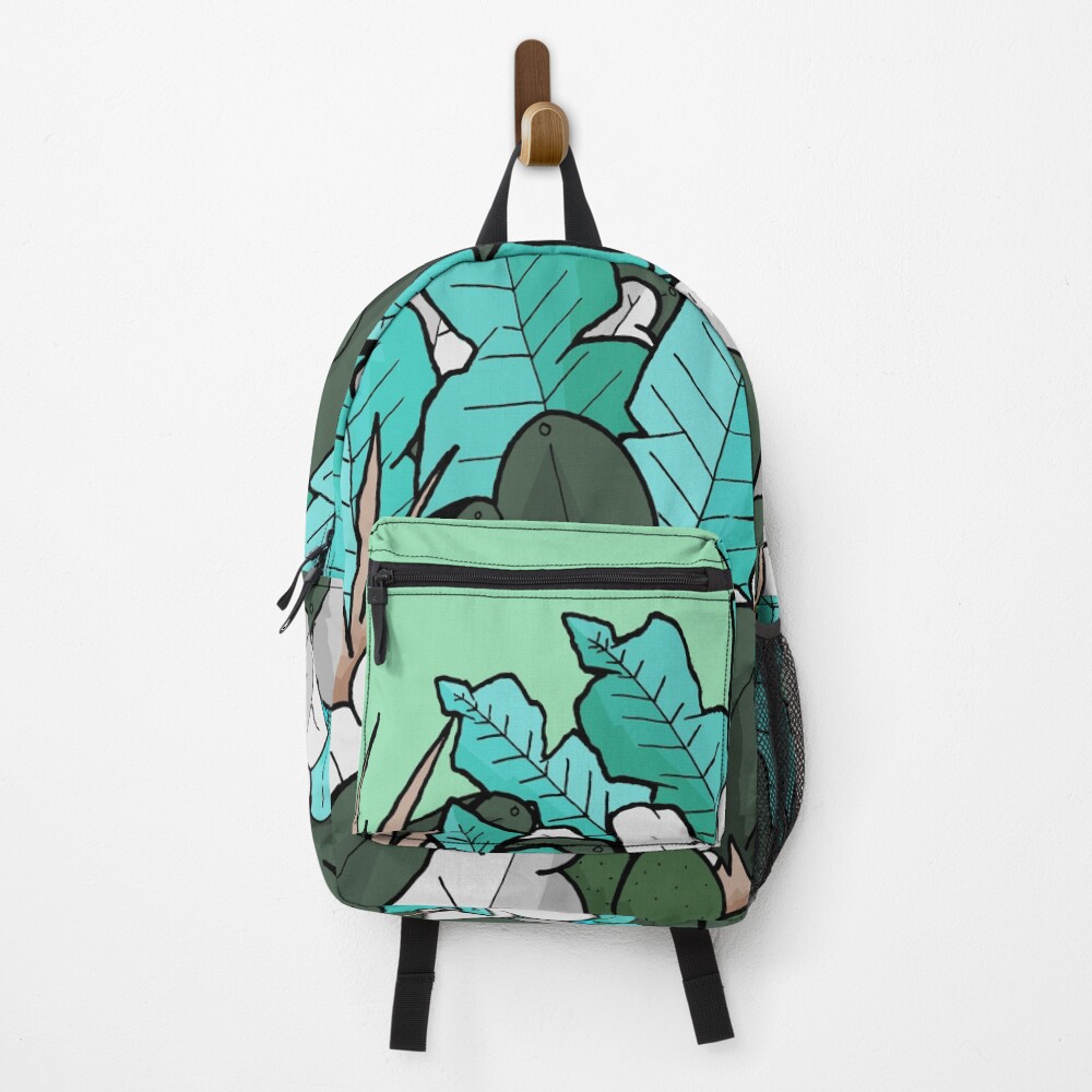 Green jungle leaves Backpack