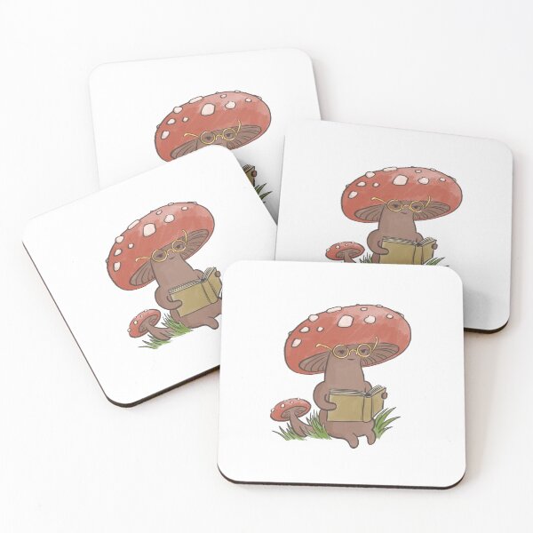 Item preview, Reading Mushroom  designed and sold by lilisartworld.