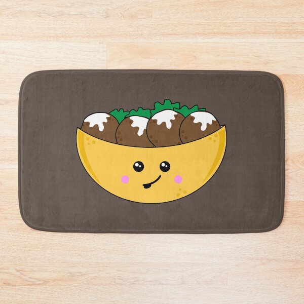 Item preview, Falafel in Pitta Bread Kawaii Food Character designed and sold by HotHibiscus.