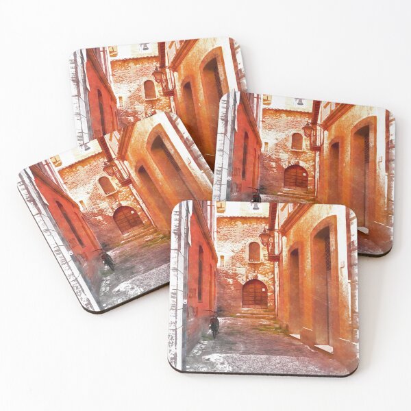 Item preview, Teramo: alley with church designed and sold by Giuseppe Cocco.