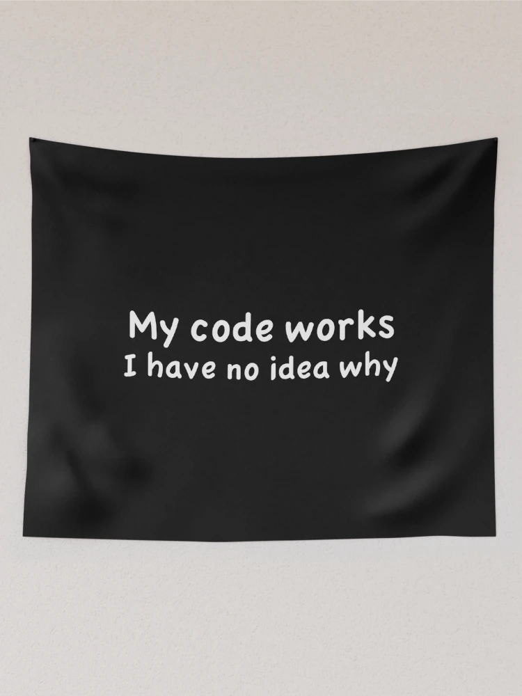 Thumbnail 2 of 3, Tapestry, My Code Works Computer Science Coder Programmer designed and sold by losttribe.