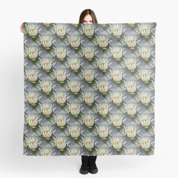 Water Lily Lotus Blossom Flower Art Scarf