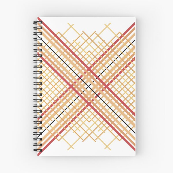 Item preview, orange and black abstract grid designed and sold by CREATINERY.