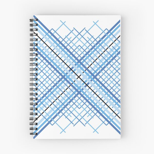 Item preview, blue and black abstract grid designed and sold by CREATINERY.