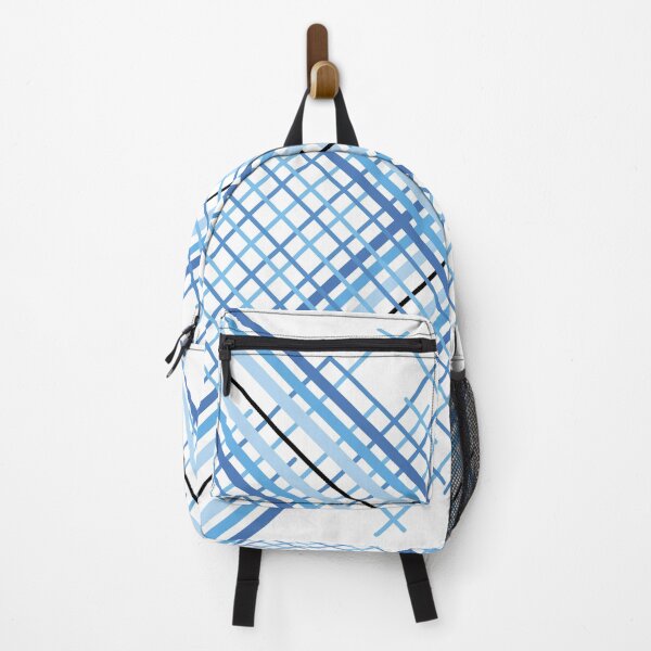 Item preview, blue and black abstract grid designed and sold by CREATINERY.