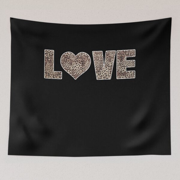 Item preview, love leopard print designed and sold by J AND J  PRINTS.