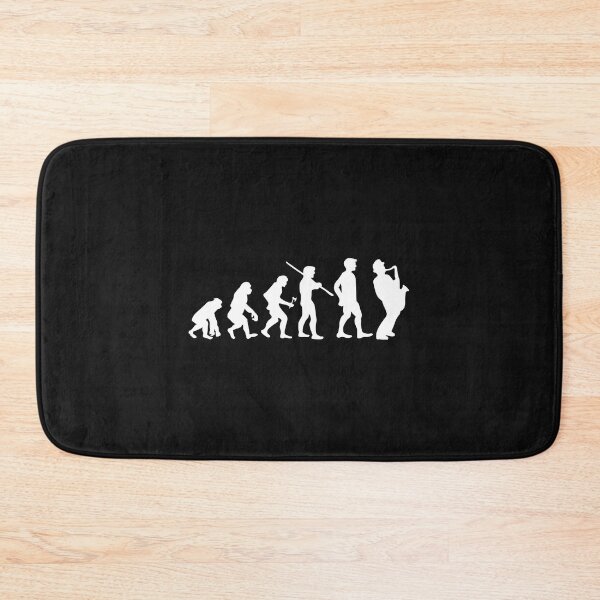 Item preview, Human Evolution Saxophone Player Musician designed and sold by losttribe.