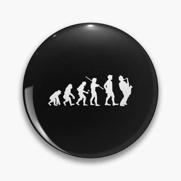 Item preview, Human Evolution Saxophone Player Musician designed and sold by losttribe.