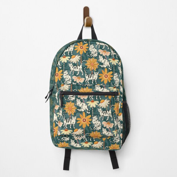 Item preview, Daisy Cats - Navy  designed and sold by TigaTiga.
