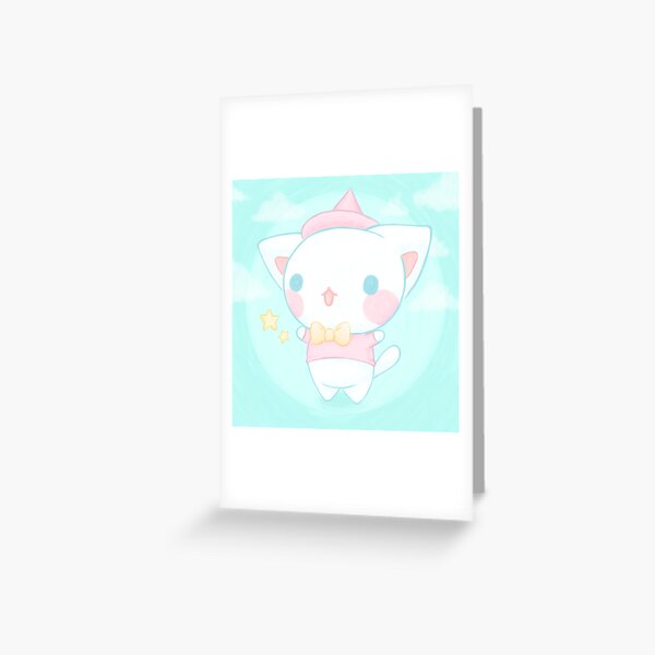 Gato magico adorable - Kawaii aesthetic Tarjetas de felicitación