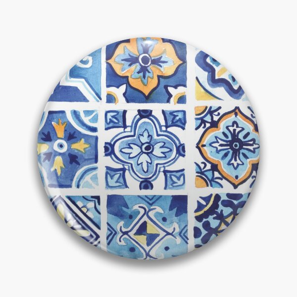 Item preview, Mediterranean watercolor tile designed and sold by Margarita Steshnikova.