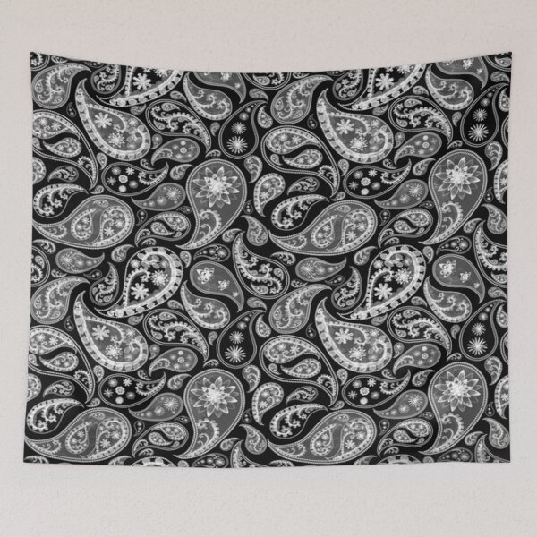 Item preview, Black and White Paisley designed and sold by Barbny.