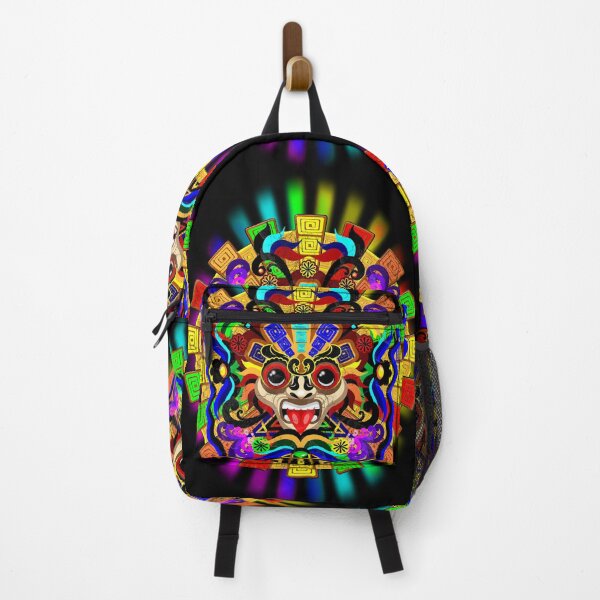 Item preview, Aztec Warrior Mask Rainbow Colors designed and sold by BluedarkArt.