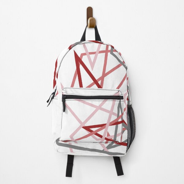 Item preview, abstract grey and red triangles designed and sold by CREATINERY.
