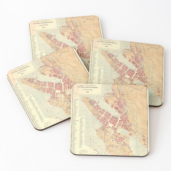 Item preview, Vintage Map of Bergen Norway (1885) designed and sold by BravuraMedia.