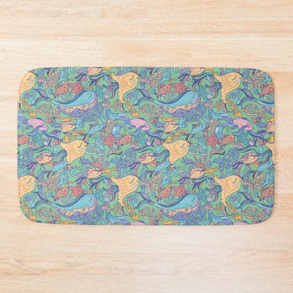 Item preview, Aquatic life Seamless Pattern designed and sold by PurpleTank.