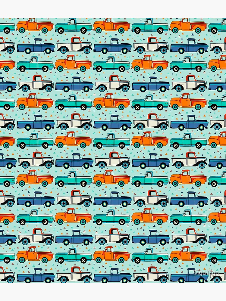 Bright Vintage Trucks by TigaTiga
