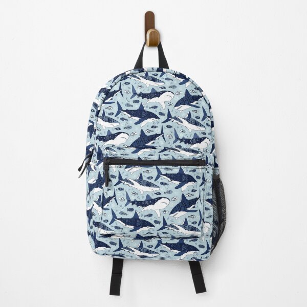 Item preview, Sharks on Pale Blue designed and sold by TigaTiga.