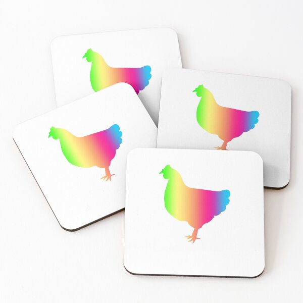 Item preview, chicken color rainbow art designed and sold by alaechamlal.