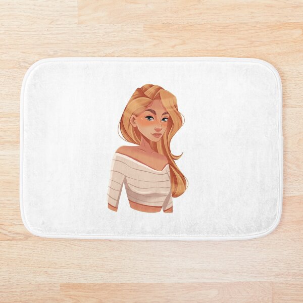 Blonde Girl Bath Mats Redbubble - catalog blonde symmetrical bob roblox wikia fandom