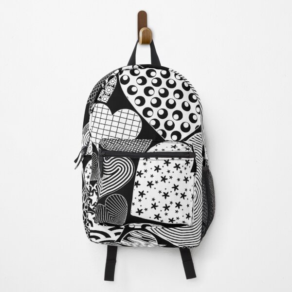 Item preview, Love Hearts Doodle Art Pattern designed and sold by BluedarkArt.