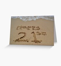 21st Birthday Greeting Card
