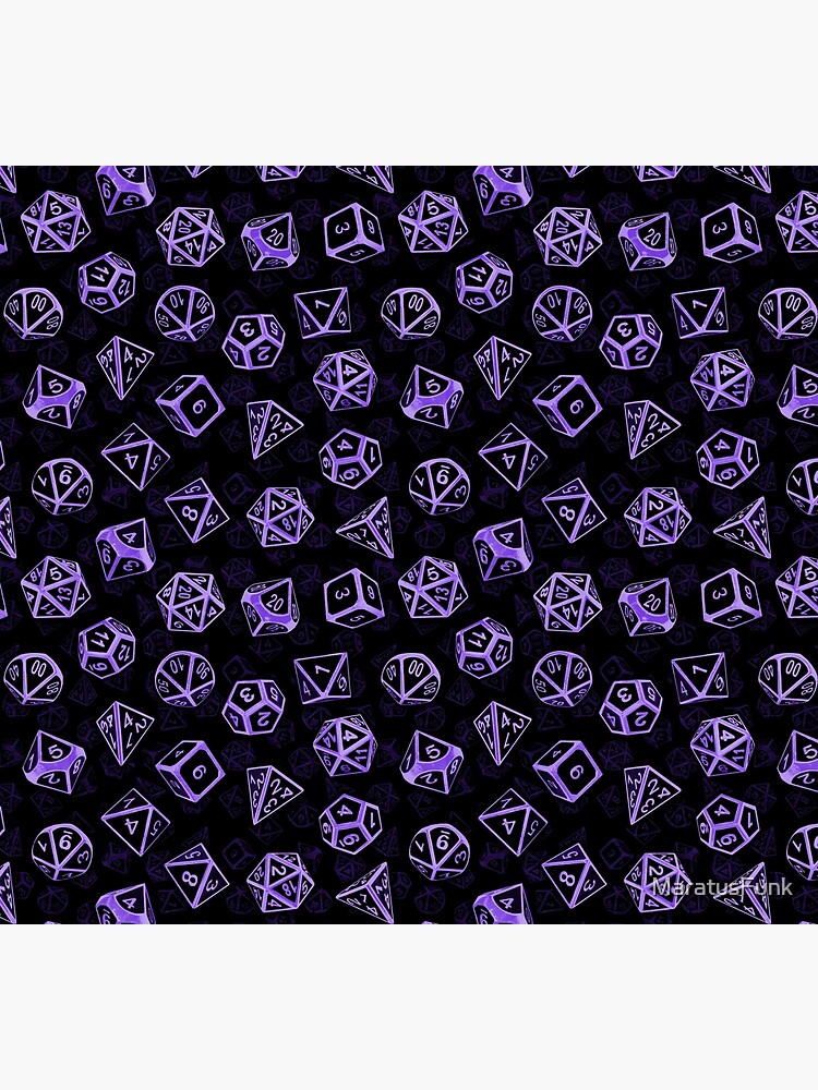 D20 Dice Set Pattern (Purple) by MaratusFunk