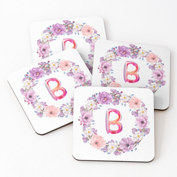 Item preview, Floral Initial Wreath Monogram B designed and sold by bricoartv.
