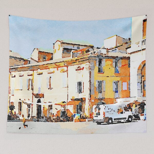 Item preview, Teramo: child plays with the ball in the square designed and sold by Giuseppe Cocco.