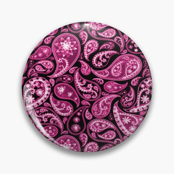 Item preview, Pink Black and White Paisley designed and sold by Barbny.