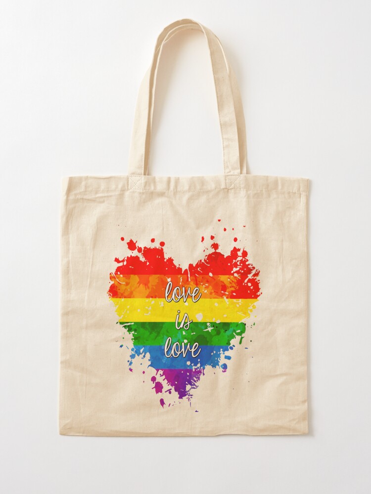 Love is Love Queerencia Rainbow Tote Bag