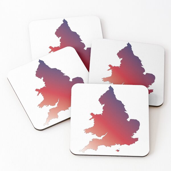 Item preview, England Map with Coordinates designed and sold by Fernando G..
