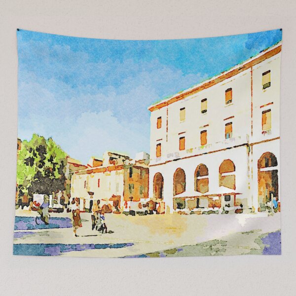 Item preview, Teramo: square and buildings designed and sold by Giuseppe Cocco.
