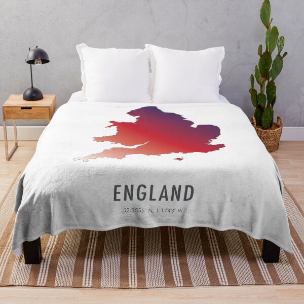 Item preview, England Map with Coordinates designed and sold by Fernando G..