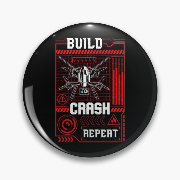 Item preview, Funny Build Crash Repeat Drone Pilot Droning designed and sold by perfectpresents.