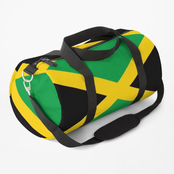 JAMAICA. JAMAICAN. Flag of Jamaica, FULL COVER, Jamaican Flag, Caribbean, Island, Pure & Simple. Duffle Bag