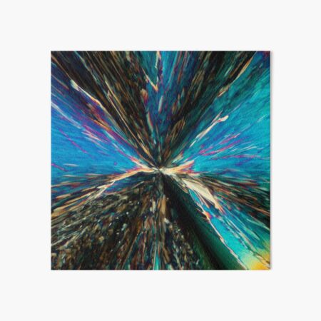 Citric Acid Chemistry Gift - Crystal Microscope Photo Art Board Print