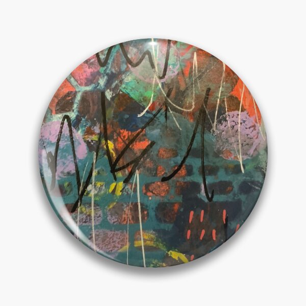 Item preview, Red/Blue Mixed Media Painting designed and sold by CheyanneBert.