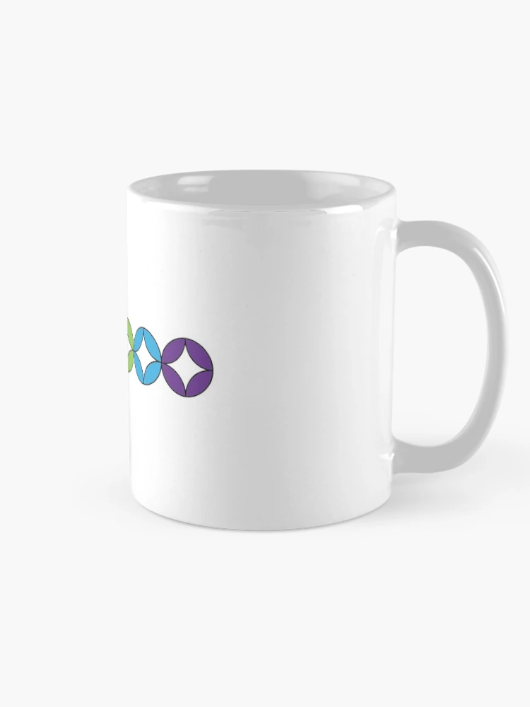 Thumbnail 3 of 6, Coffee Mug, Small rainbow circles designed and sold by Raspberry-Cat.